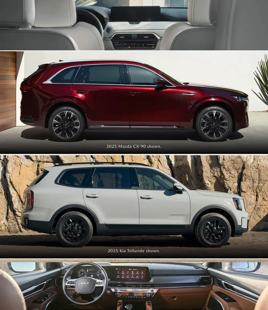 2026 Mazda CX-90 vs Kia Telluride