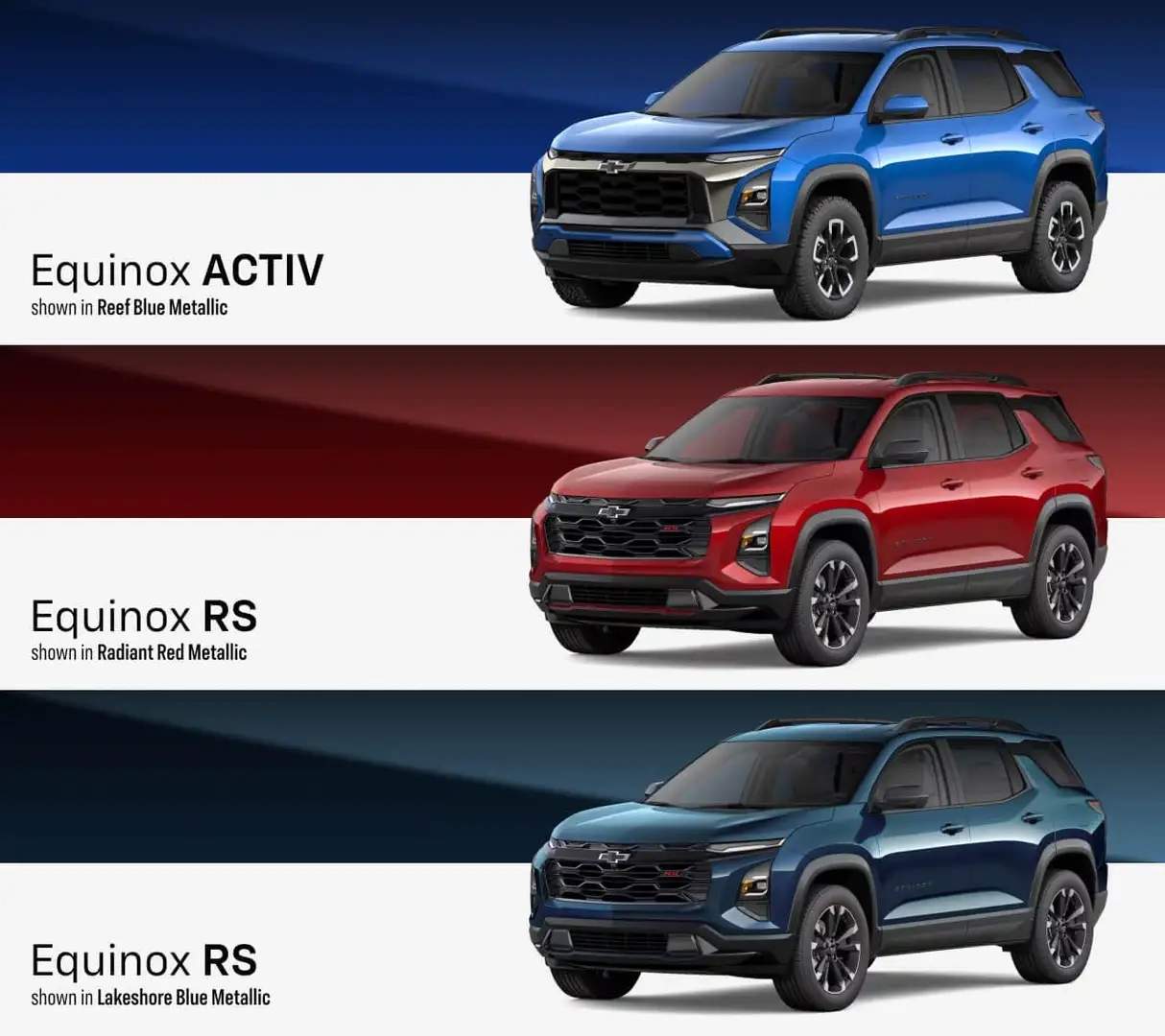 2026 Chevy Equinox Colors Interior Exterior