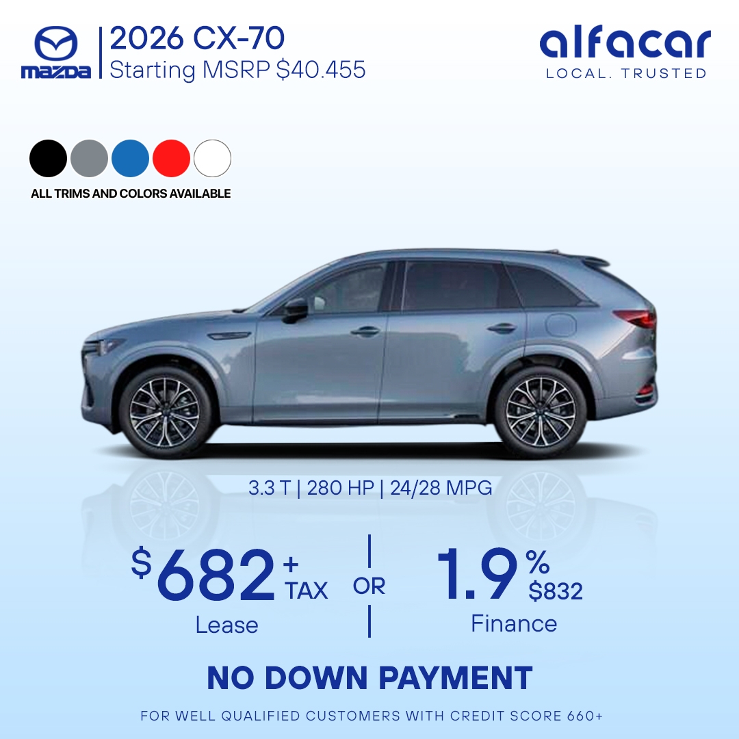 2026 Mazda CX-70 lease deals USA