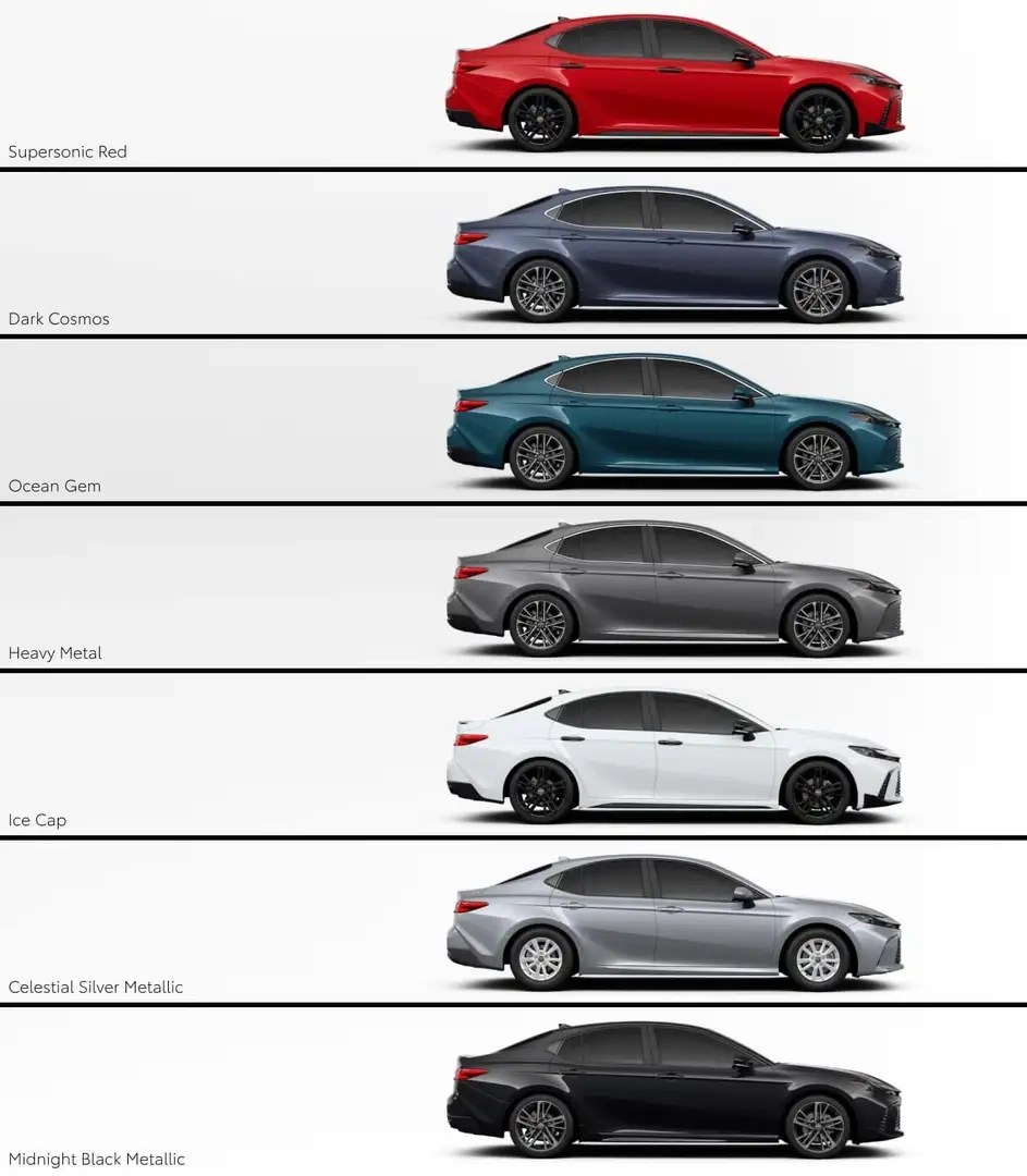 2026 Toyota Camry Colors Options Interior Exterior