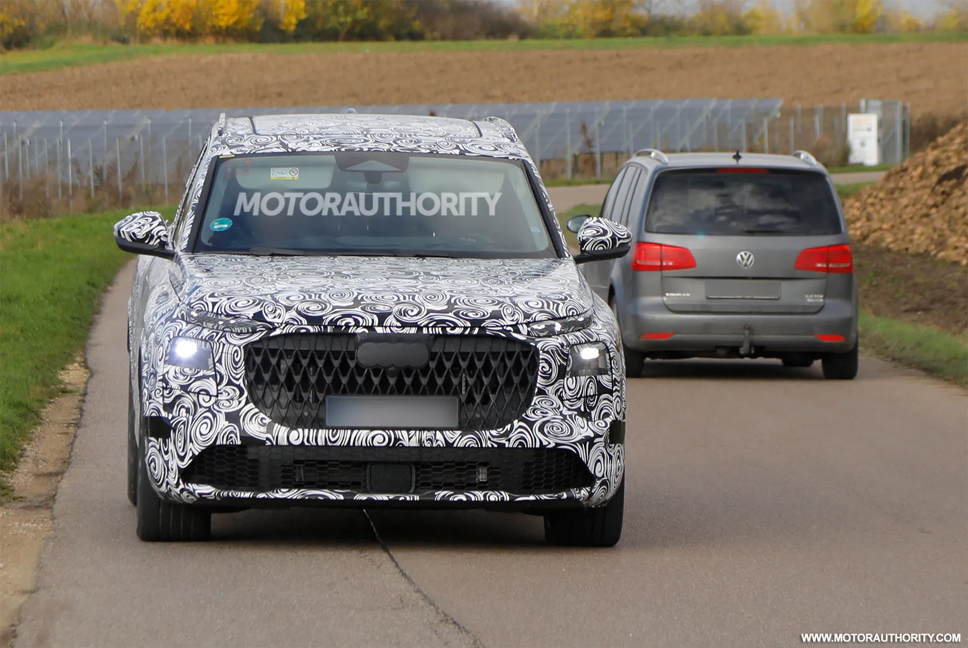 2027 Audi Q7 Spied Next generation Midsize SUV Takes Shape