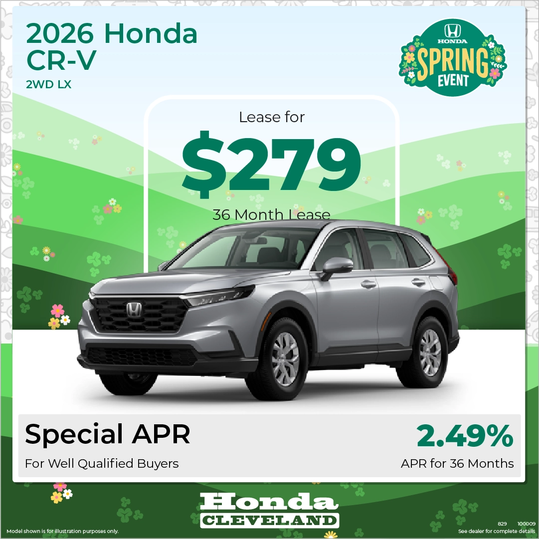 Exclusive 2026 Honda CR V Lease Deal Honda Of Cleveland Cleveland