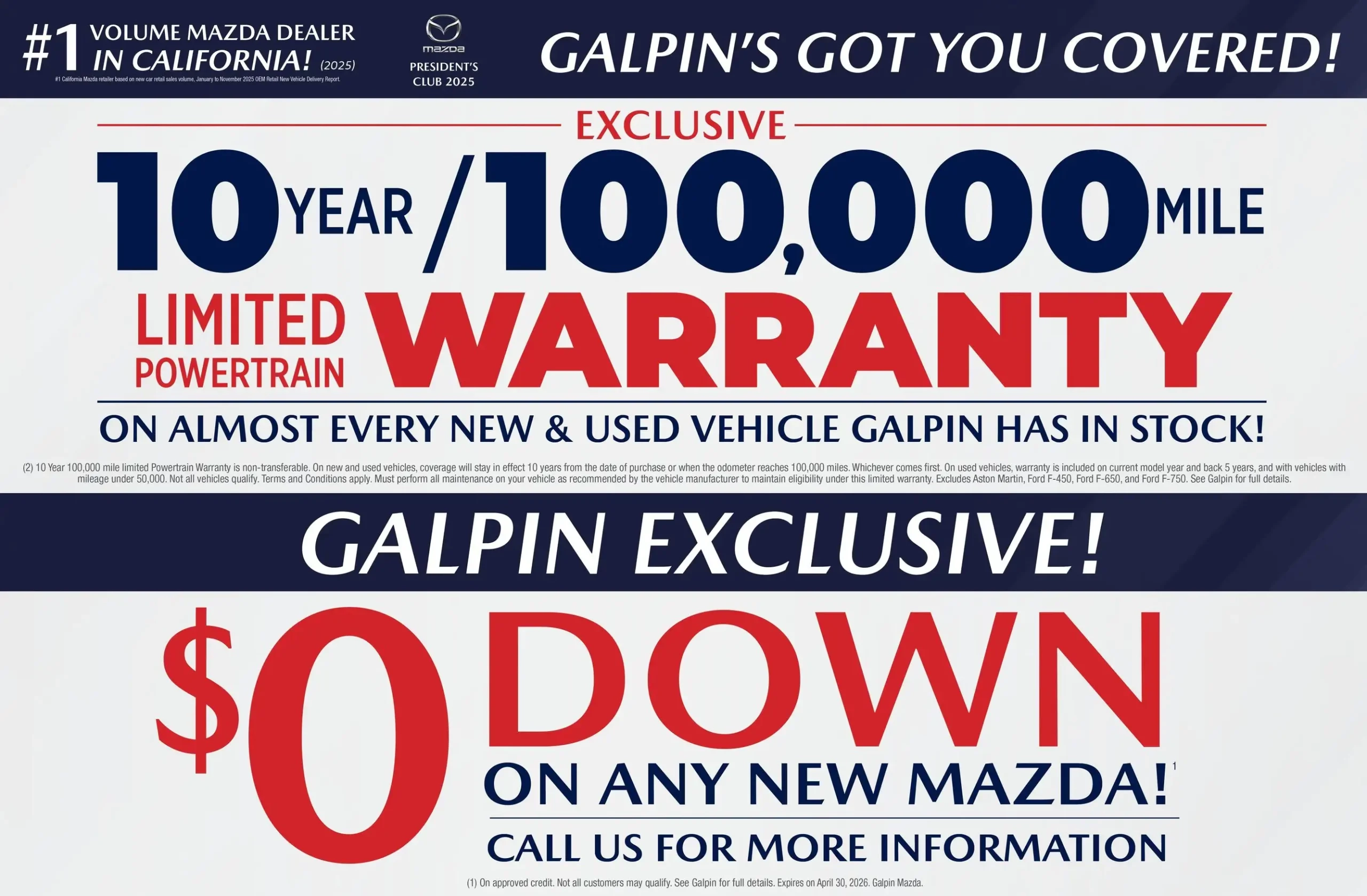 Specials Galpin Mazda