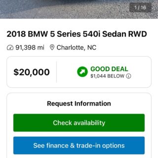 Why Are The Newer 5 Series So Cheap R BMW